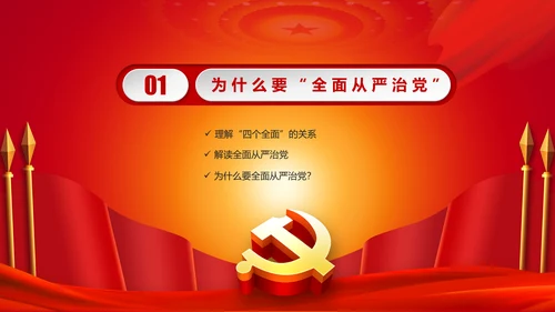 全面从严治党永远在路上党员党课培训PPT
