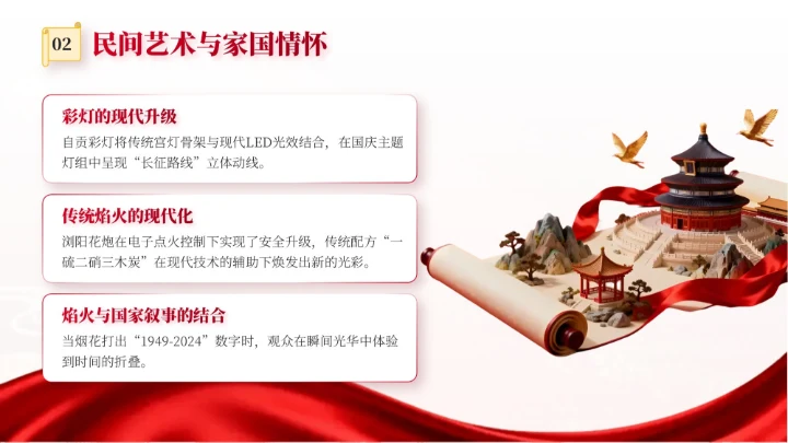 红色党政风国庆历史课堂专题讲座PPT模板