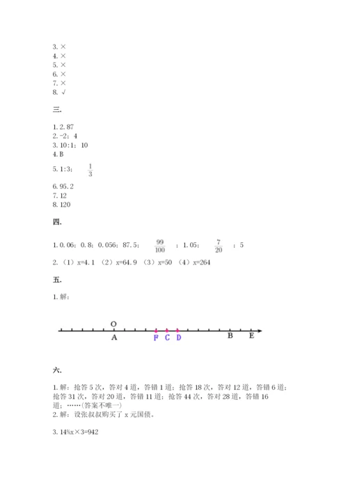 山东省济南市外国语学校小升初数学试卷含答案（模拟题）.docx