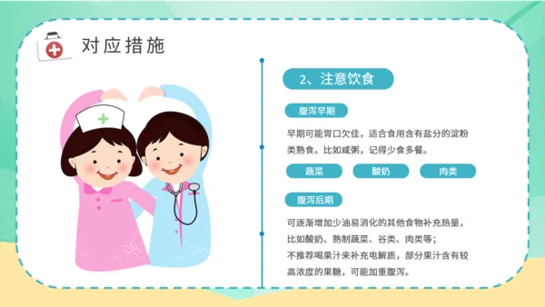 夏季腹泻预防医疗卫生小知识通用PPT课件