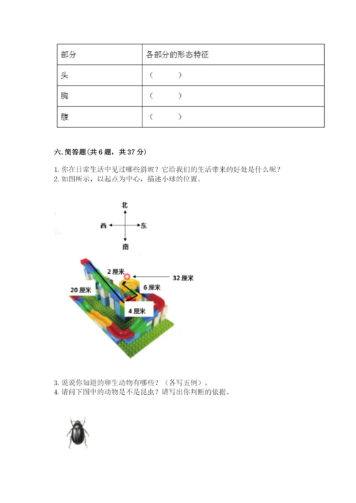 教科版小学科学三年级下册 期末测试卷含答案（夺分金卷）.docx