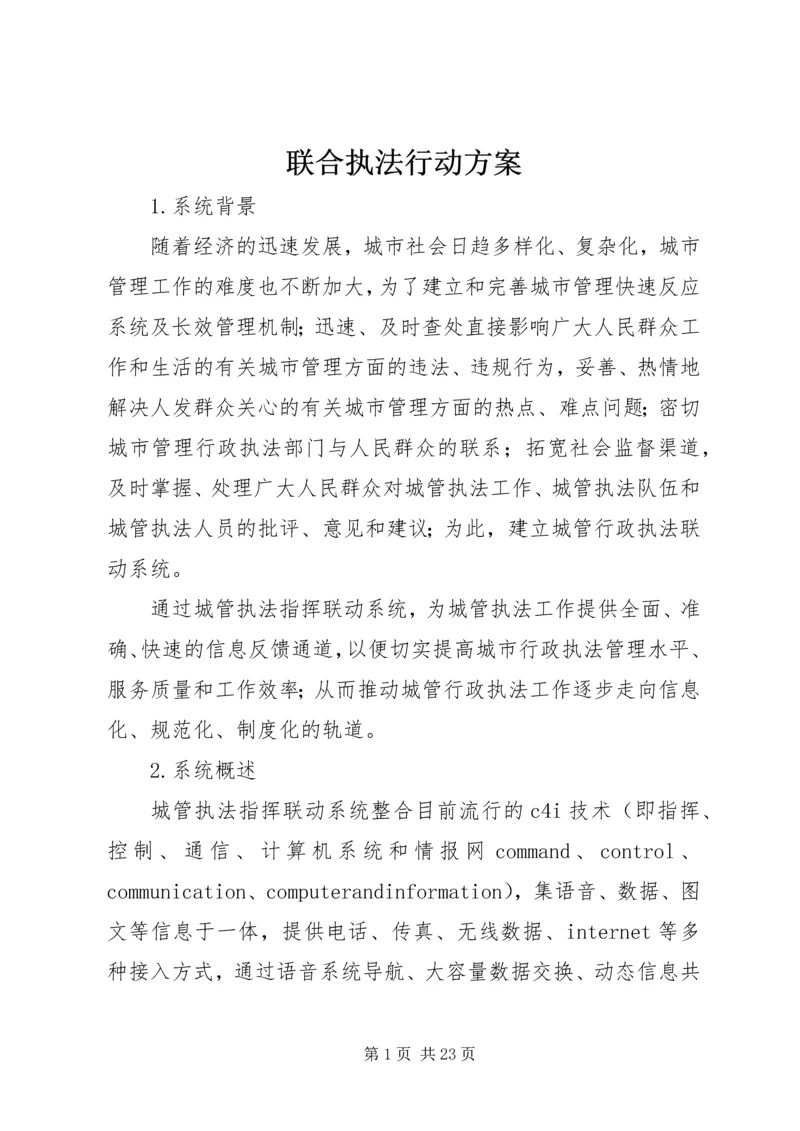 联合执法行动方案 (2).docx