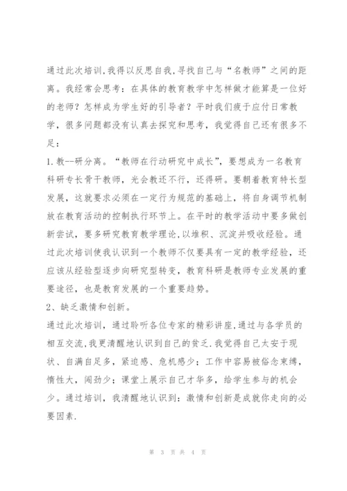 教师培训学习个人总结.docx