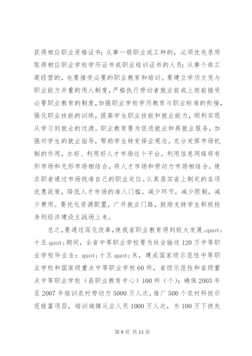 在职业教育大会上的讲话.docx