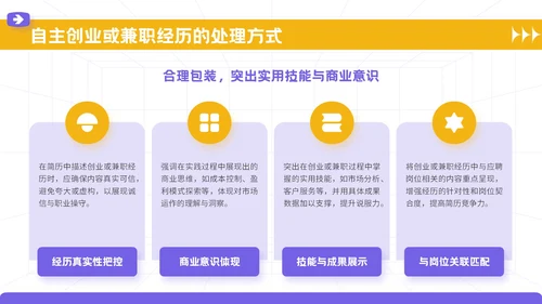紫色3D立体风大学生个人简历模板