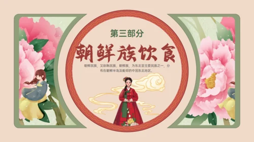 朝鲜族民族介绍通用PPT模板