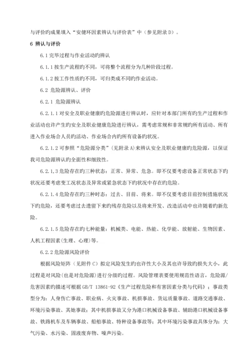 安健环原始风险评估实施标准细则.docx