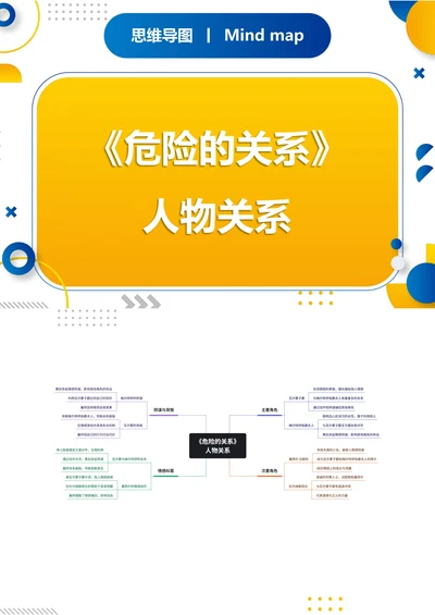《危险的关系》人物关系思维导图