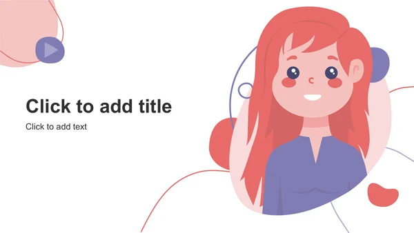 粉色卡通风应届生求职简历PPT主题