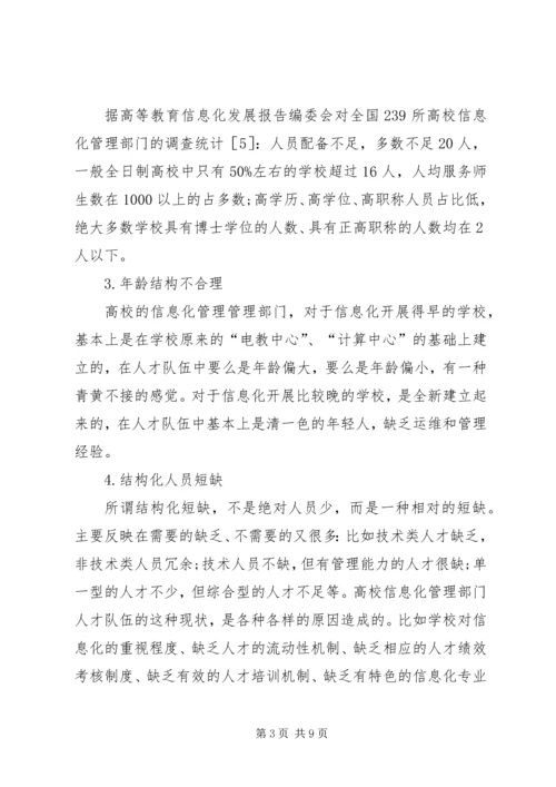 信息化管理部门人才队伍建设的思考.docx