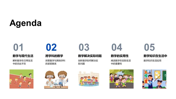 数学在生活应用PPT模板