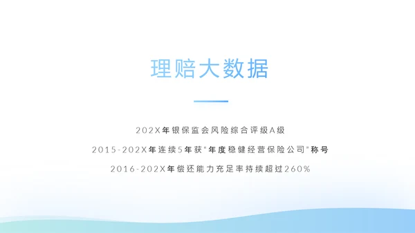 蓝色简约大方保险公司签约仪式总结动态PPT