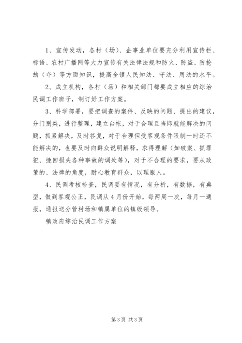 镇政府综治民调工作方案 (2).docx