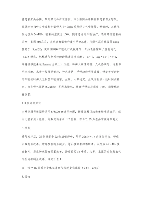 有创机械通气抢救重症急性左心衰竭临床分析.docx