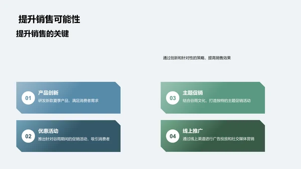 谷雨营销策略报告PPT模板