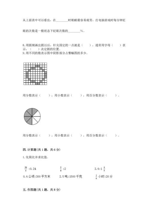 小学六年级上册数学期末测试卷（夺冠系列）word版.docx