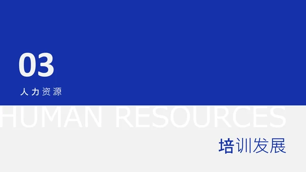 蓝灰色简约人力资源年中述职PPT模板