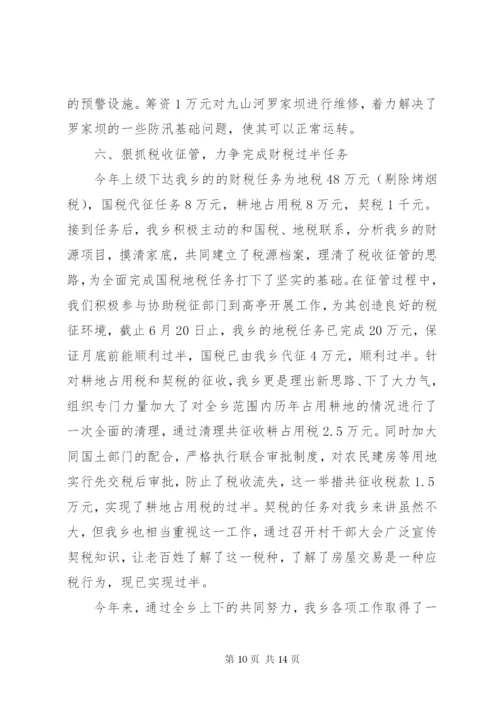 乡政府工作总结范文.docx