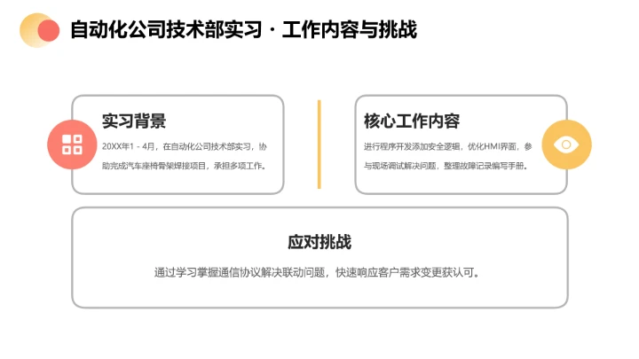 彩色电气工程和自动化专业大学生职业生涯规划发展展示PPT模版