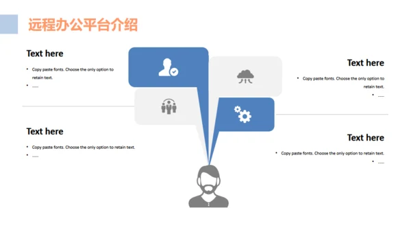 互联网PC电脑远程办公通用PPT模板
