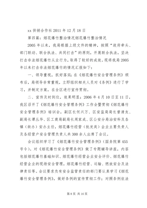 县社烟花爆竹排查情况汇报.docx
