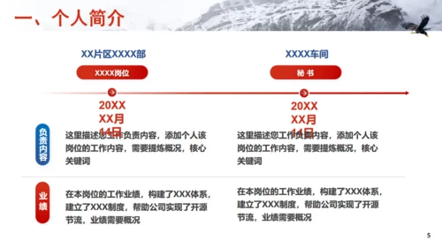 车间主管岗位竞聘飞鹰通用PPT模板