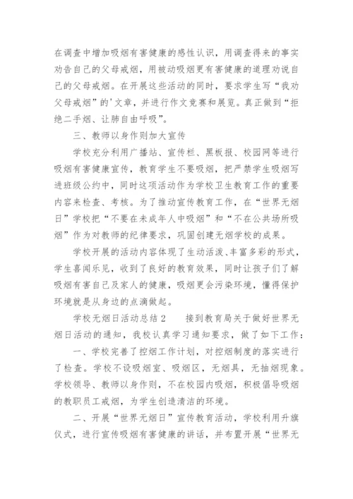 学校无烟日活动总结.docx