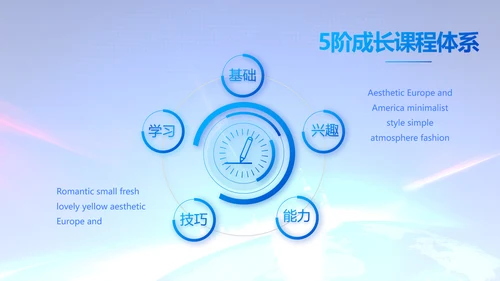 蓝色公司简介企业宣传工作总结PPT