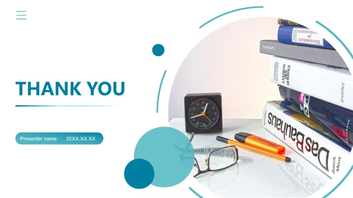 致谢页-蓝绿色扁平实景简约风学生毕业答辩PPT单页