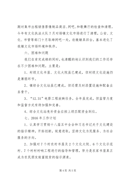 乡镇文化站年度文化活动工作总结.docx