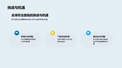 农业创新引领绿色革命