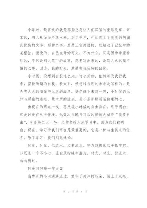 时光匆匆高一作文5篇.docx