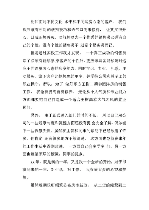 置业顾问年总结