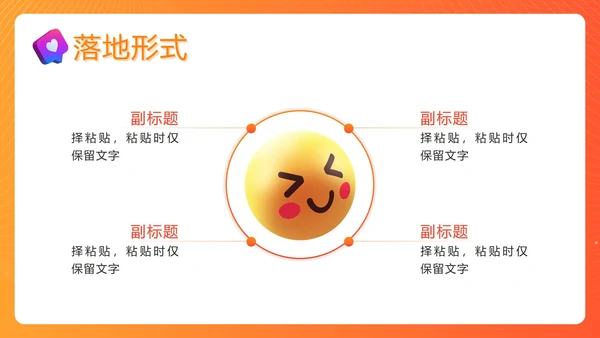 橙色门店宣传策划PPT模板