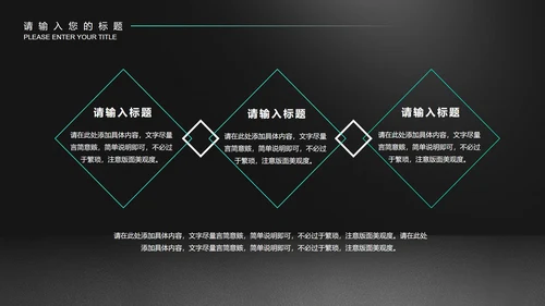 黑色科技风数据年终总结汇报PPT模板