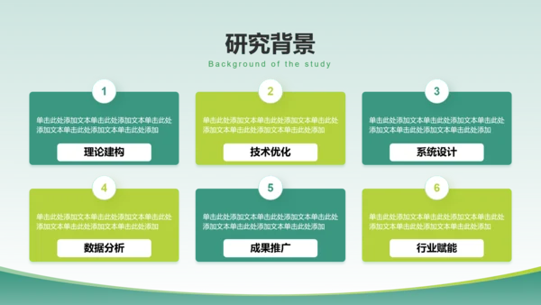 绿色商务风论文答辩设计开题报告PPT模板