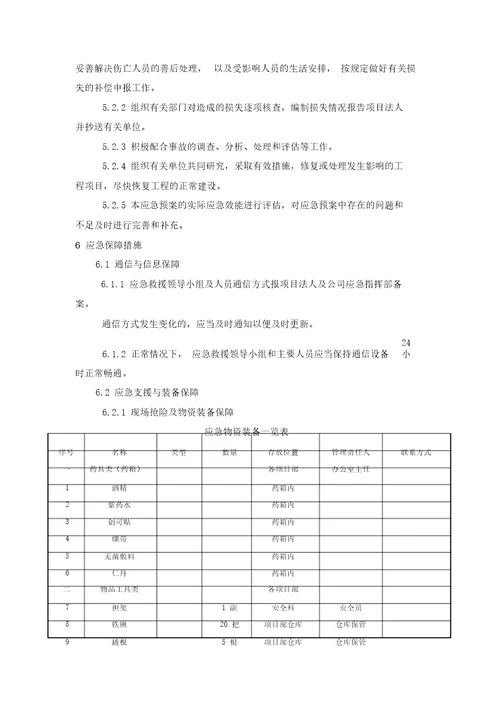 超标准洪水应急预案总结