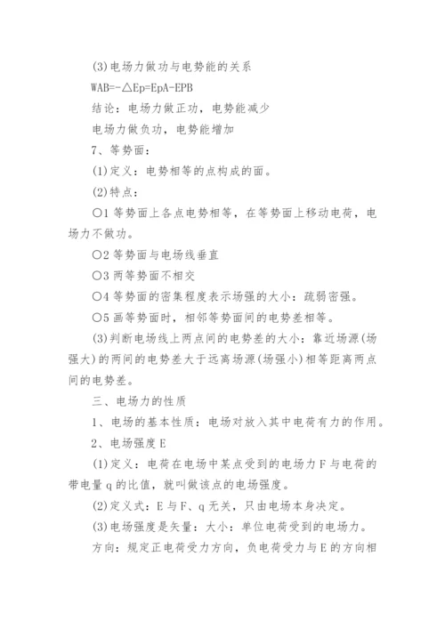 高中物理电学总复习.docx