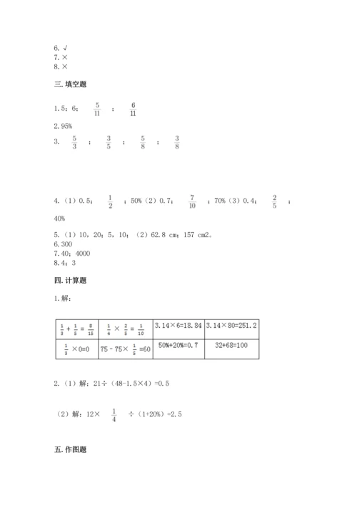 人教版六年级上册数学期末测试卷往年题考.docx