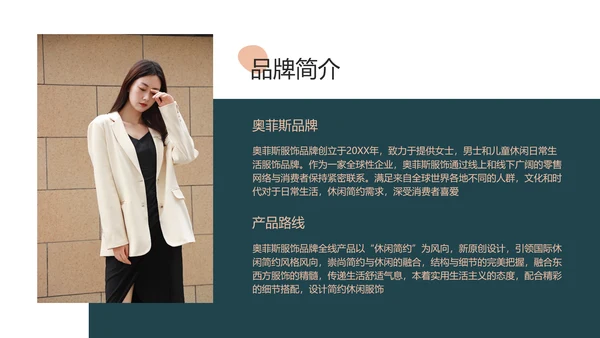 简约电商服饰品牌产品介绍