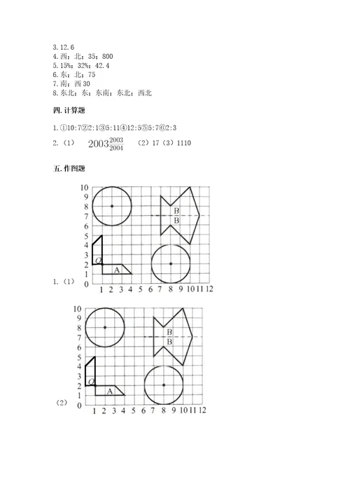 小学六年级上册数学期末考试卷附答案（综合卷）