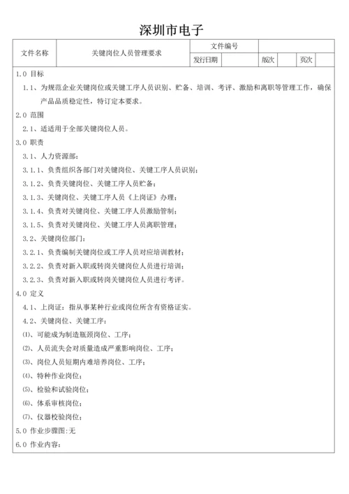 关键岗位人员管理标准规定.docx