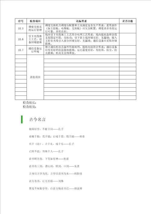 变电站送电前验收检查表解析