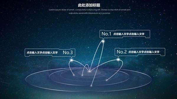 大气唯美星空企业宣传品牌推广通用PPT模板