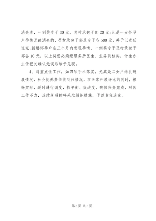 年度人口与计划生育经常性工作考评方案.docx