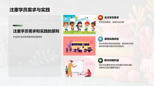 优化教学作业PPT模板