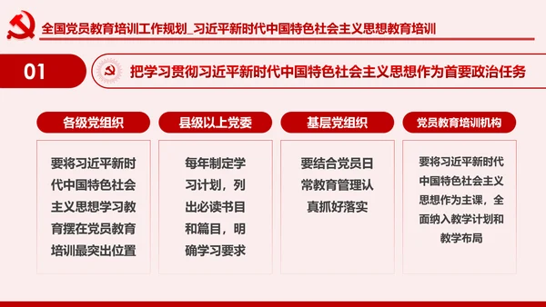 学习解读全国党员教育培训工作规划PPT微党课