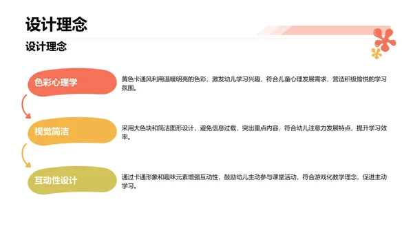 黄色卡通风教学课件PPT模板