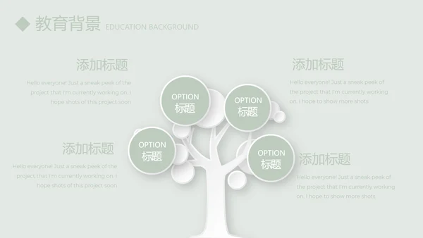 绿色淡雅小清新个人简历自我介绍动态PPT模板