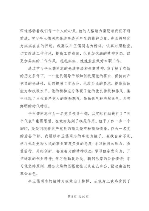 学习牛玉儒心得体会 (2).docx